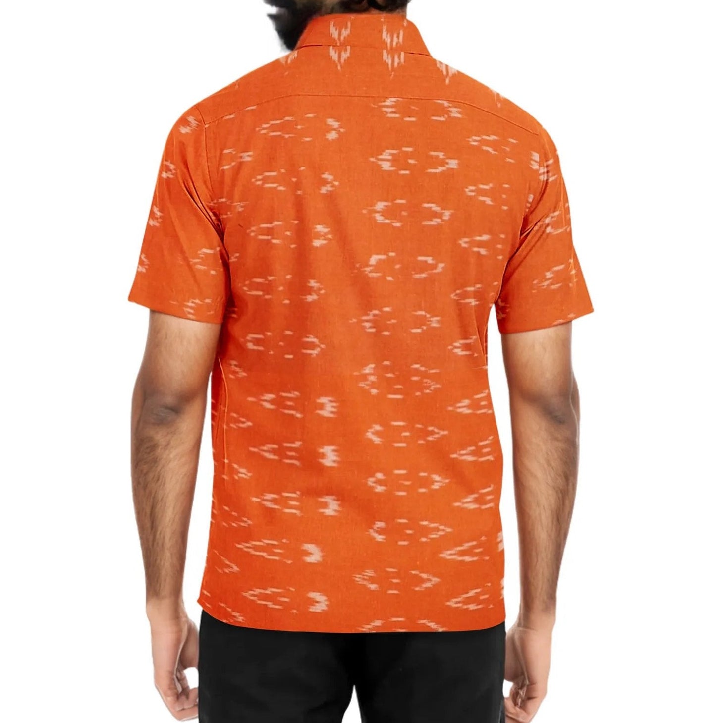 MyMahak Ikat Fresh Orange Shirt