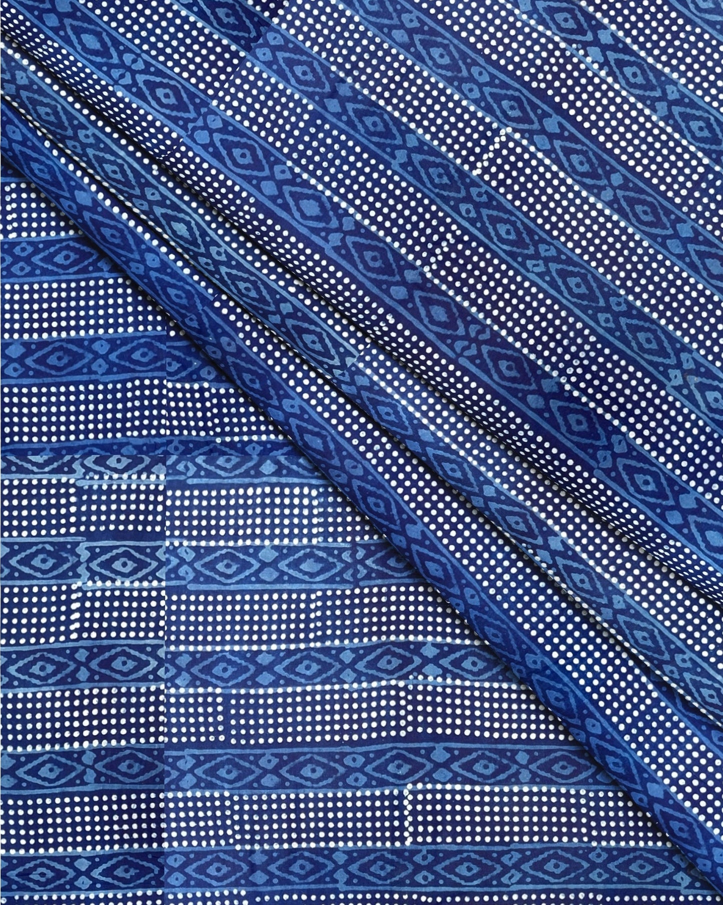 My Mahak Yellow Dot Indigo Shirt