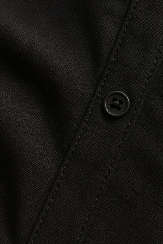Black Command Linen Shirt