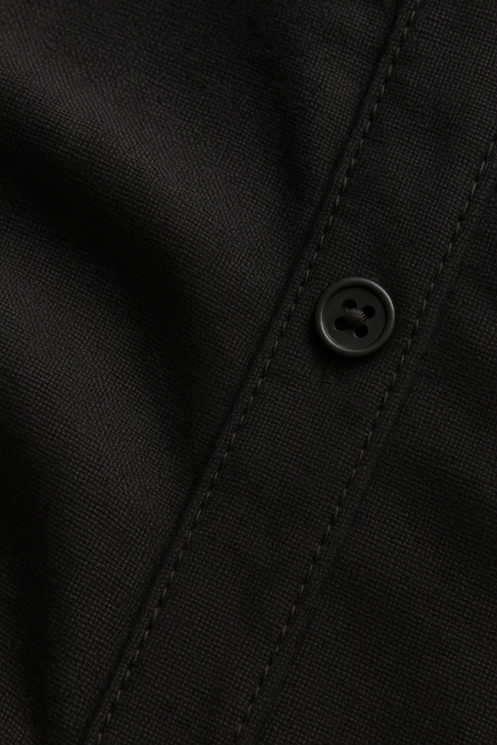 Black Command Linen Shirt