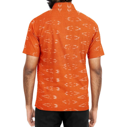 MyMahak Ikat Fresh Orange Shirt