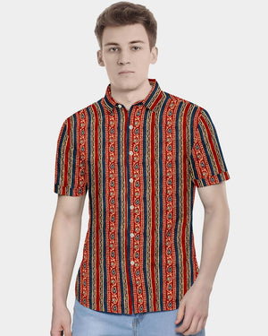 Casual Shirt for Men Red Blue
